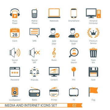 Social Media And Network Icons Set 02