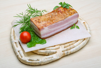 Raw bacon