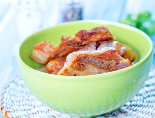 fried meat