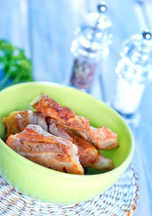 fried meat