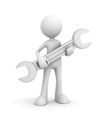 worker man with tool