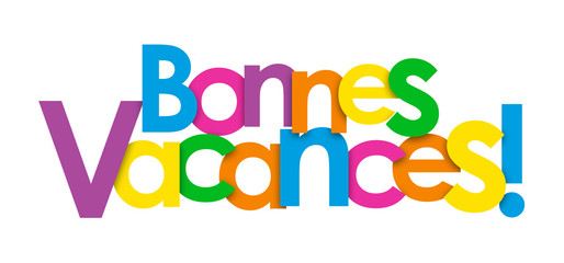 Mosaïque de Lettres BONNES VACANCES