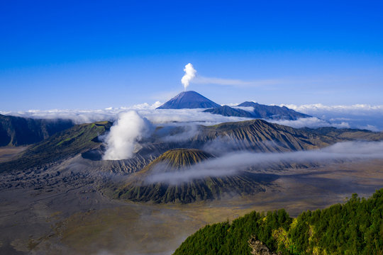 Mount Semeru volcano, Mount Bromo, East Java, Indonesia