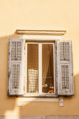 Muggia,windows typical of the town.