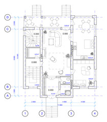 Architectural Plan of 1 floor of house (see other floors in my p