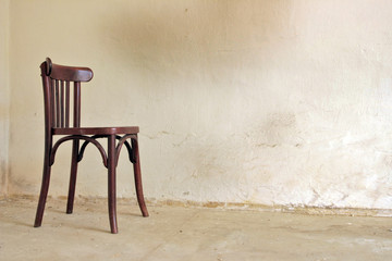 old chair in the room
