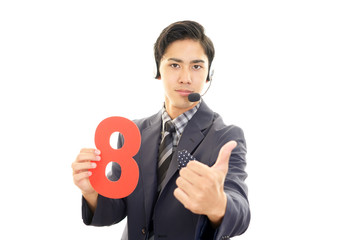 笑顔のオペレーター