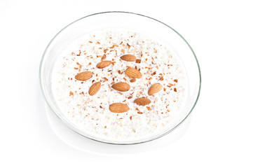 kasha with milk and nuts