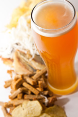 beer with snack