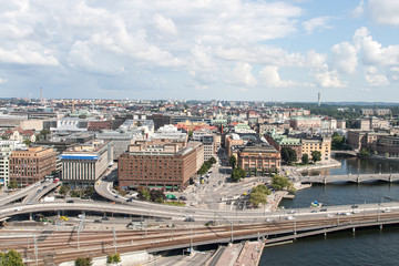 Fototapeta na wymiar historical architecture tower in Stockholm, Sweden