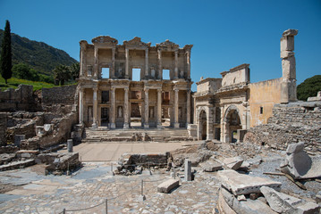 Fototapeta premium The Celsus Library at Ephesus, Turkey 