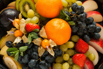 fresh sweet fruits and berrys