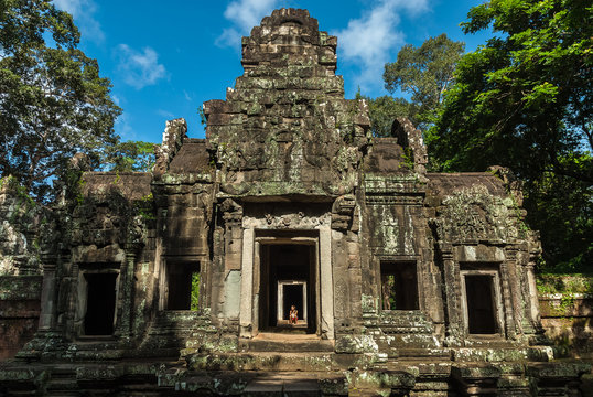 prasat of the temple thommanon in siam reap, cambodia