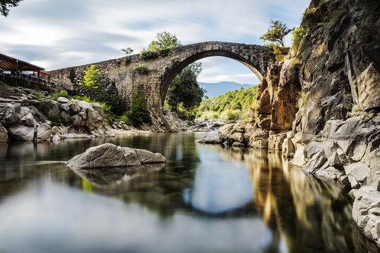 The bridge Romano. Candeleda. Spain