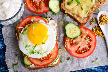 Sandwich with vegetables