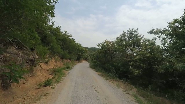 Ride on a mountain path