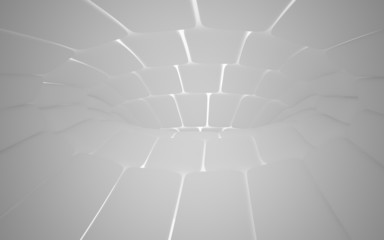 Abstract white interior