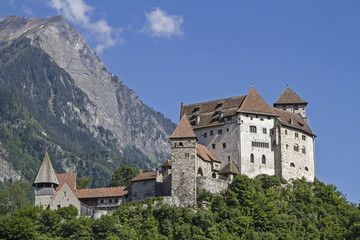 Fototapeta na wymiar Burg Gutenberg in Balzers