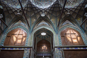 decorated han in the Isfahan bazaar, Iran
