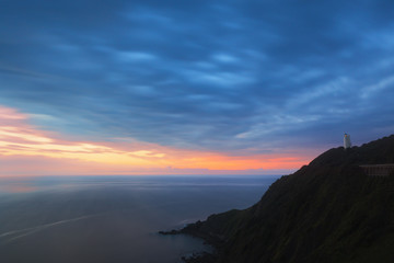 Gorliz lighthouse at night