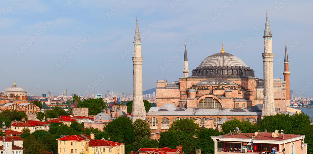 Wall mural Hagia Sophia Sophia (Ayasofya). Museum in Istanbul, Turkey