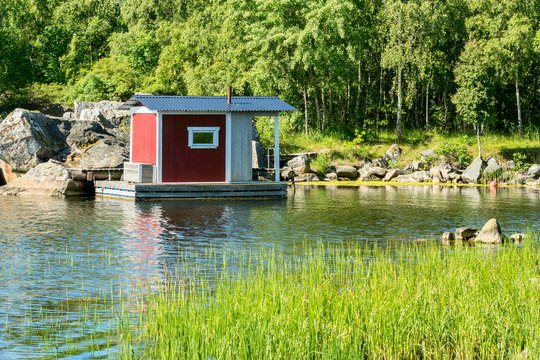 Cabin on water