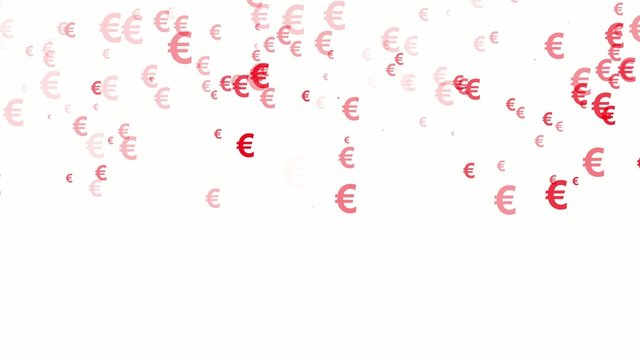 Rote Euros fallen von oben