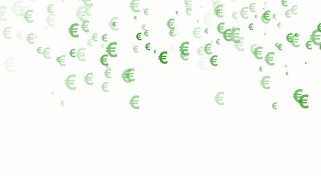 Gr&uuml;ne Euros fallen von oben