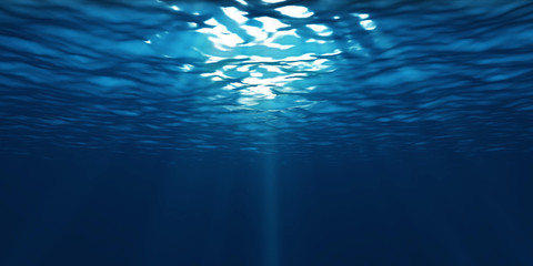 Fototapeta na wymiar Light underwater
