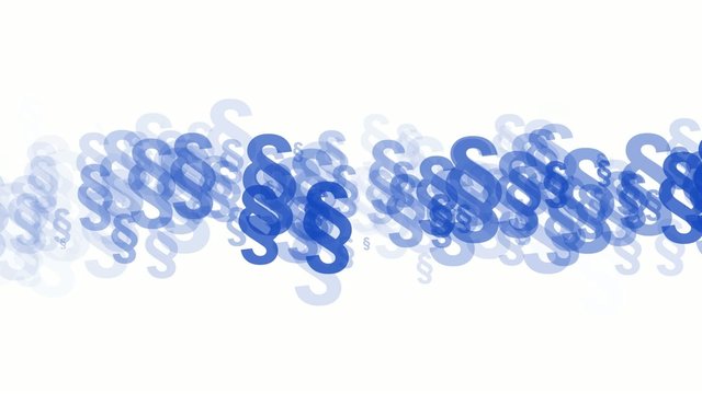 Hintergrund aus blauen Paragraphen