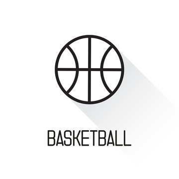 Basketball icon. Vector  illustration