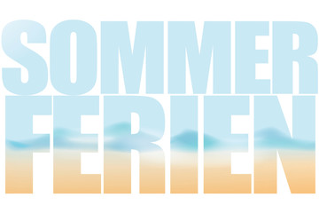 Summer Time Beach background text