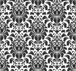 Foto op Plexiglas Vector damask seamless pattern background. Elegant luxury © garrykillian