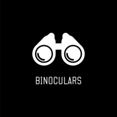 Binoculars icon. Vector illustration