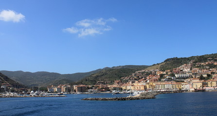 Fototapeta premium Seaport Saint Stephen in Tuscan, Italy