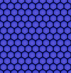 blue bee honeycomb design seamless pattern eps10