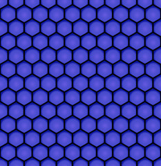 blue bee honeycomb design seamless pattern eps10