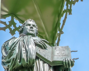 Martin Luther Statue Wittenberg