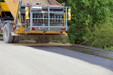 Travaux de goudronnage