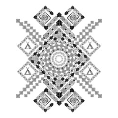 Ethnic background with ancient american indian pattern