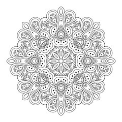 Mandala. Ethnic round ornament. Vector art