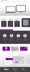 one page website template design 