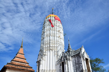 Prang of Puttaisawan temple in Ayutthaya, Thailand