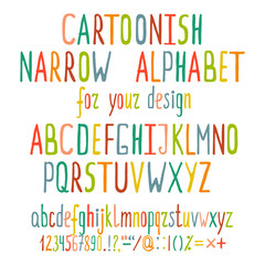 Hand Drawn Cartoon Alphabet Letters
