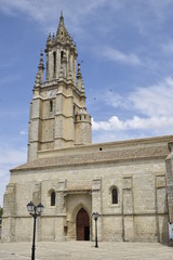 Fototapeta na wymiar Iglesia colegiata de San Miguel (Ampudia)