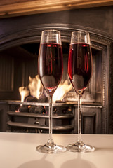 champagne glasses