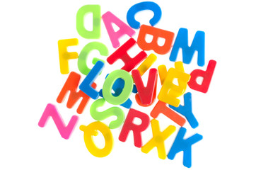 Alphabet letter ABC isolated