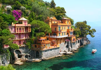 Afwasbaar Fotobehang Toscane Villa& 39 s aan zee in Italië