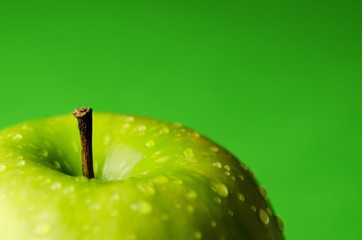 Green, apple, apples.