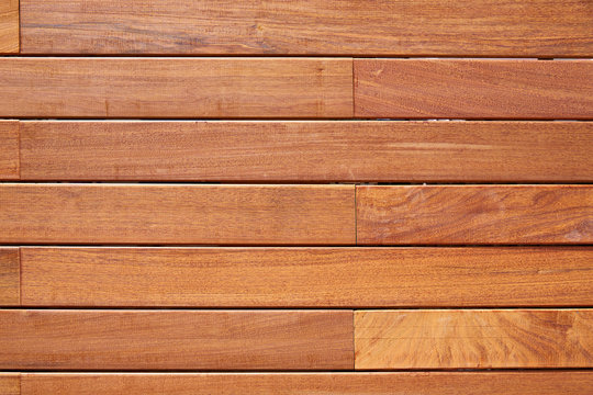 Ipe teak wood decking fence pattern